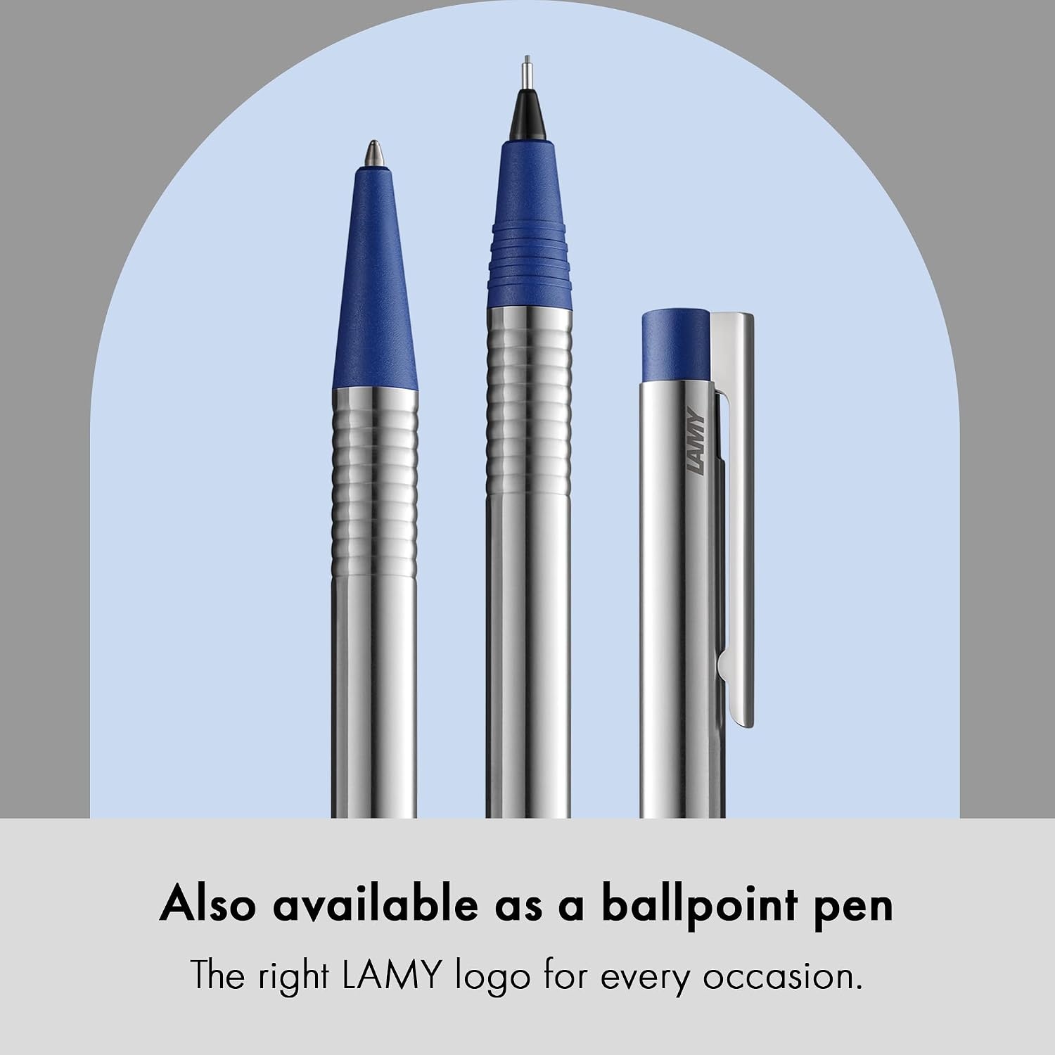 image:imageLAMY logo brushed timeless Mechanical Pencil with high functionality amp case made of robust stainless steel including LAMY M 40 fineline refill 07 mmmatt blue