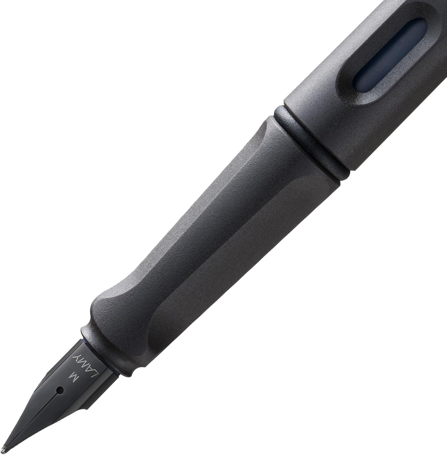 image:imageLAMY safari vista Fountain Pen with ergonomic grip amp polished steel nib in size M ideal for any Writing amp Calligraphy including LAMY T 10 blue cartridge RightHandedCharcoal