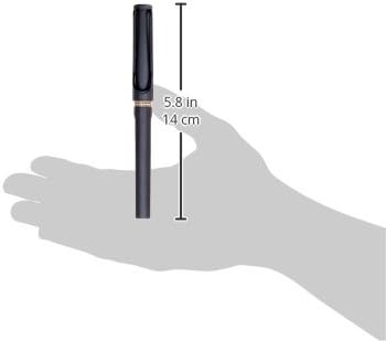 image:imageLAMY safari vista Fountain Pen with ergonomic grip amp polished steel nib in size M ideal for any Writing amp Calligraphy including LAMY T 10 blue cartridge RightHandedumbra