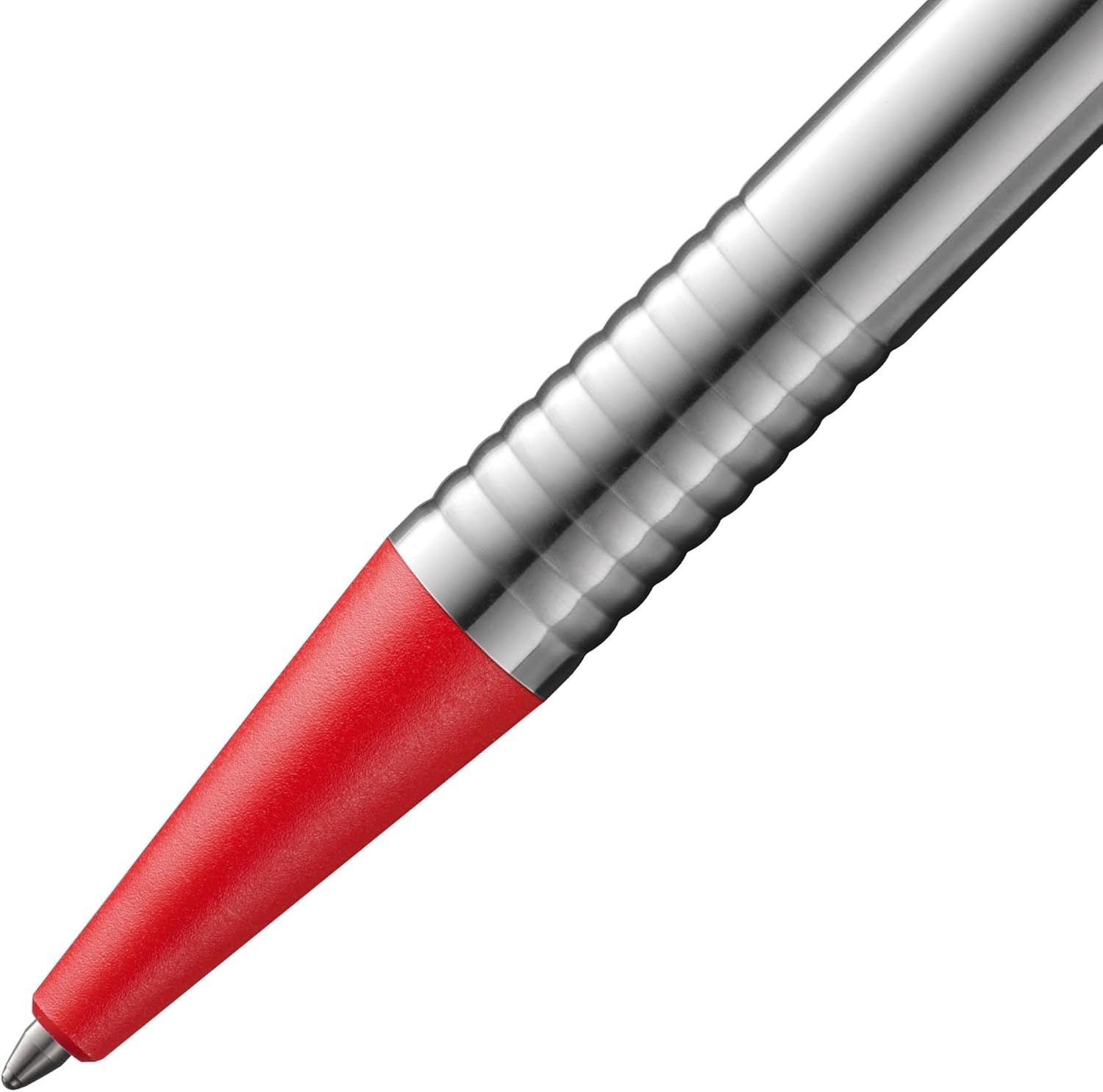 image:imageLamy logo matt black Ballpoint Pen in an elegant amp robust stainless steel case line width M including large capacity refill M 16 in blackmatt red