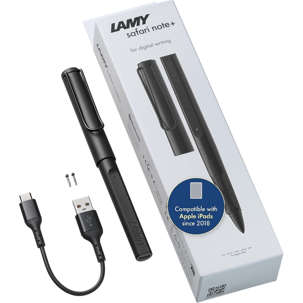 image:imageLAMY Safari Note red iPad Pen Stylus Pen with Palm Rejection tilt Sensitivity amp Ergonomic Grip Compatible with Various iPad Models amp Generations up to 10 Hours Battery Lifeall black