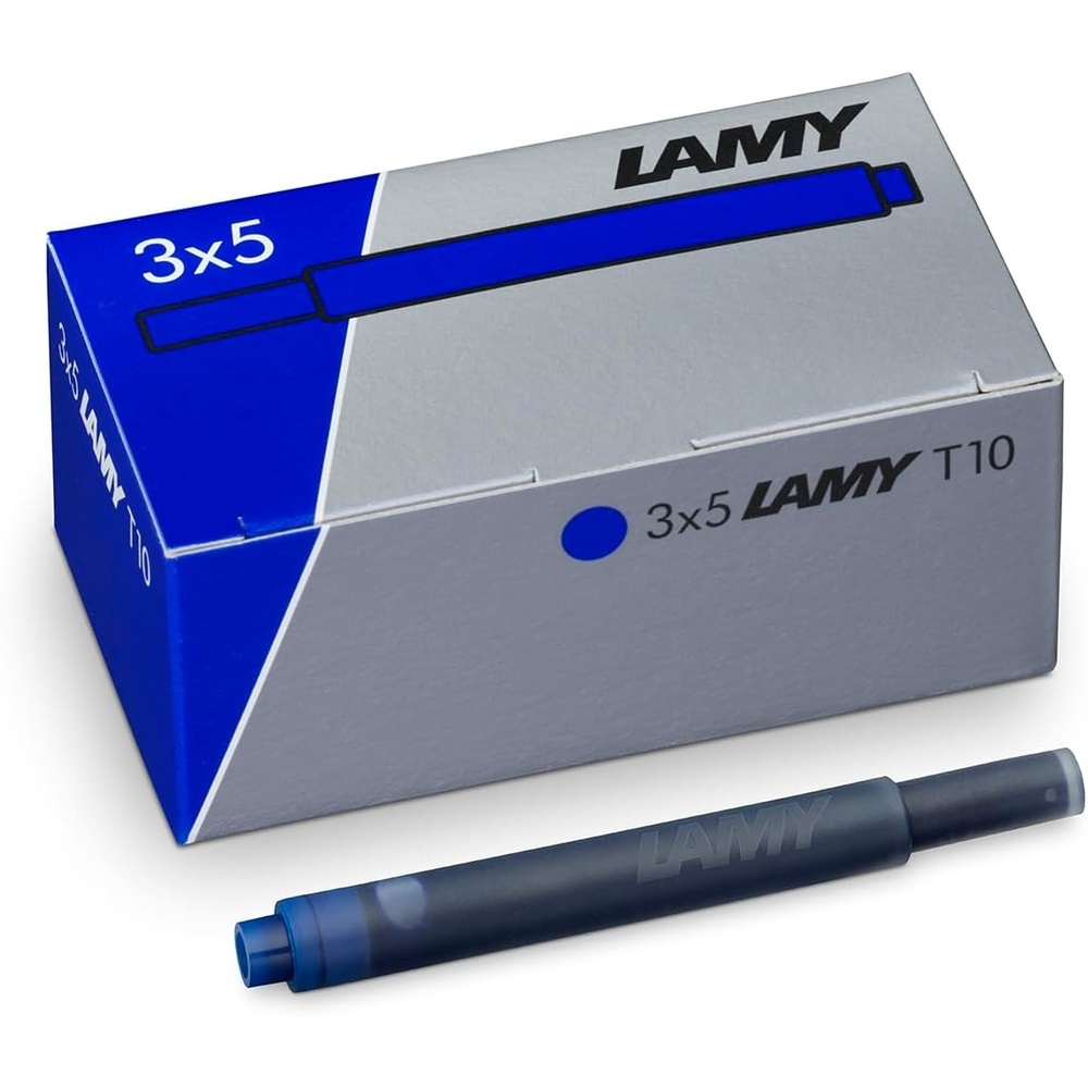 image:imageLAMY T10 Ink cartridges with Large Ink Capacity  Suitable for All Lamy Fountain Pen Models  Contents 125 ml per Cartridge  5 Pieces per Pack  Ink Color Violetblue