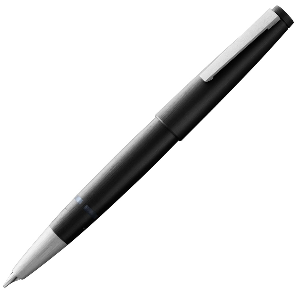 image:imageLamy 2000 black elegant Fountain Pen in robust fibreglass barrel 14 ct gold nib partially platinumplated nib size EFblack