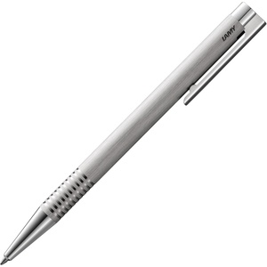 Lamy logo matt red – Ballpoint Pen in an elegant & robust stainless steel case – line width M – including large capacity refill M 16 in red(brushed)